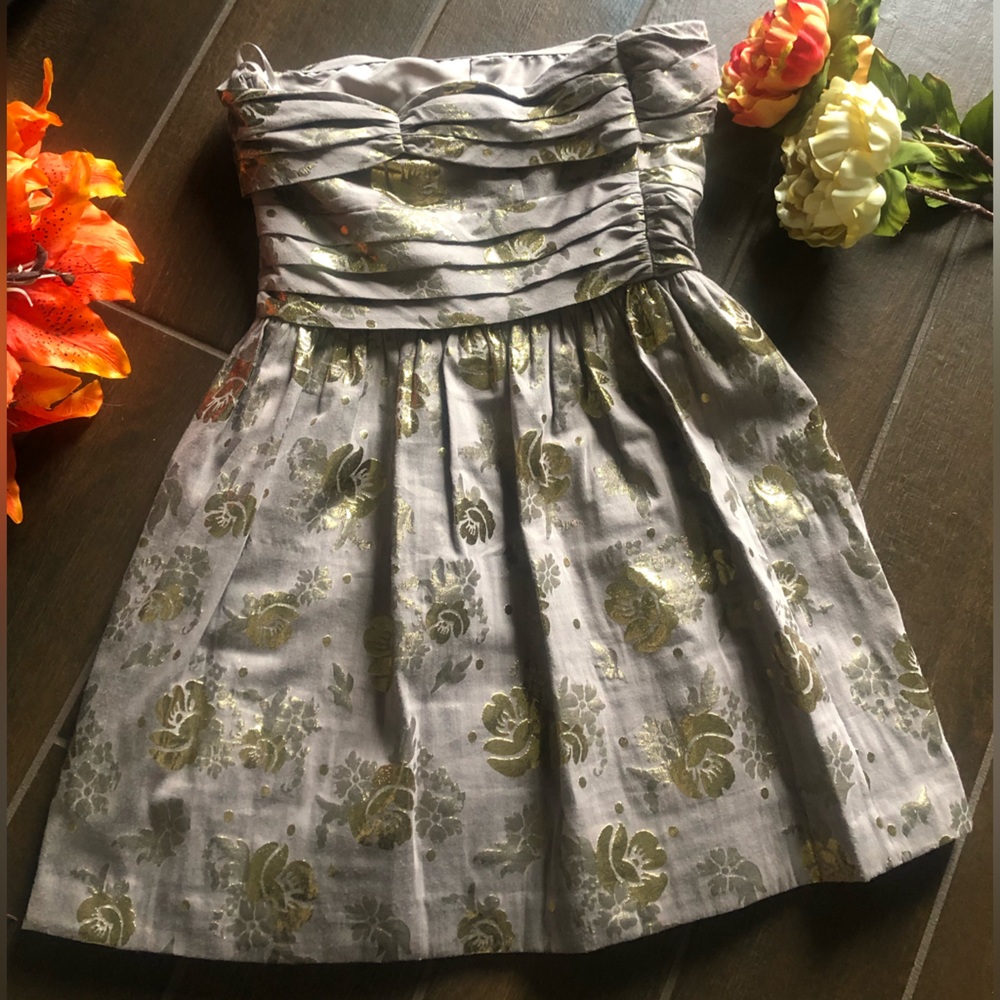 Juicy couture grey and gold metallic y2k mini dress - Picture 8 of 15